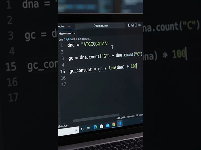 The Easiest Way to Learn Python for Biology #coding #python #bioinformatics