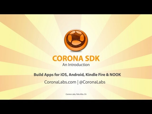 Introduction to Corona SDK