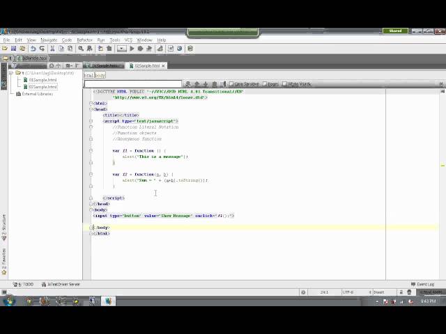 06-Advanced JavaScript (recorded session) - How to work with Function Objects with parameters