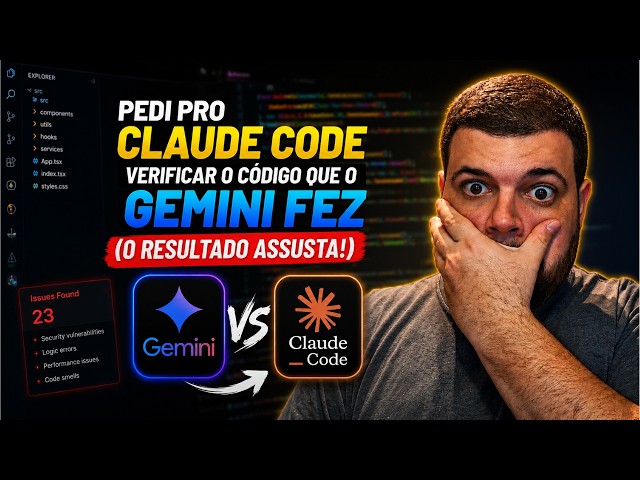 Pedi pro Claude Code verificar o Código que o Gemini Fez (O Resultado Assusta)!