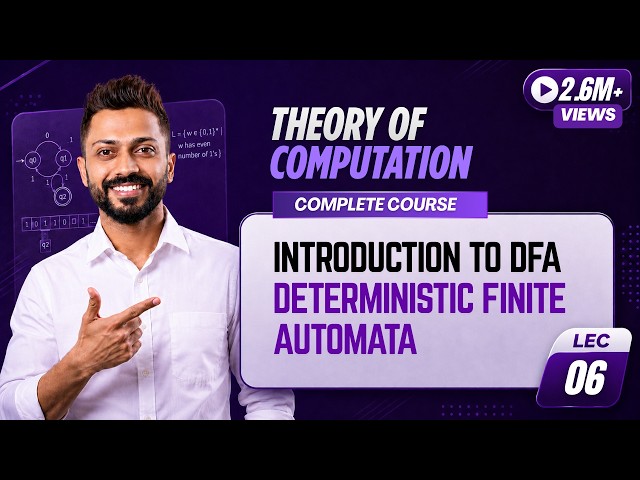 Lec-6: What is DFA in TOC with examples in hindi