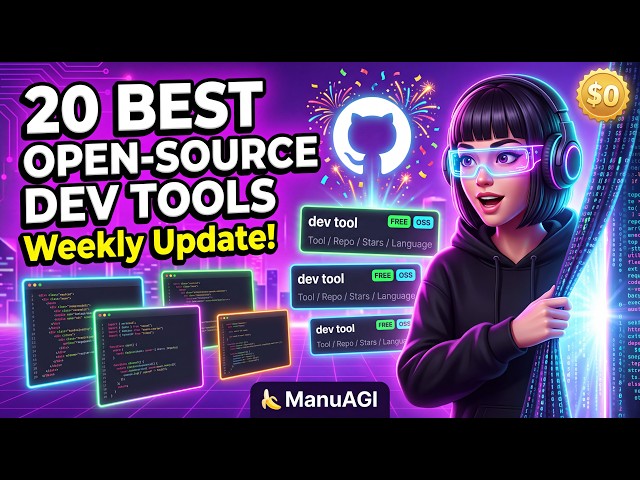 Top Dev Tool Projects : Open Interpreter, spdlog, Dear ImGui, Cognee, Orca & graphify