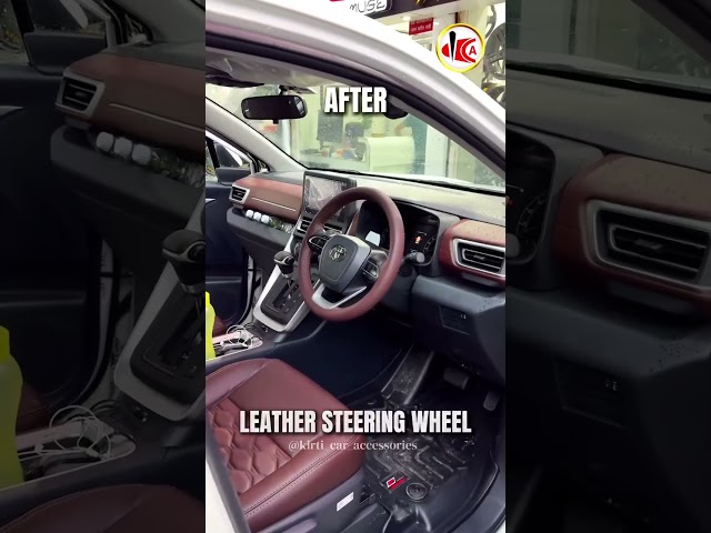 Elevated interiors premium feels Innova Hycross transformed with elite seatcovers and steering grip.