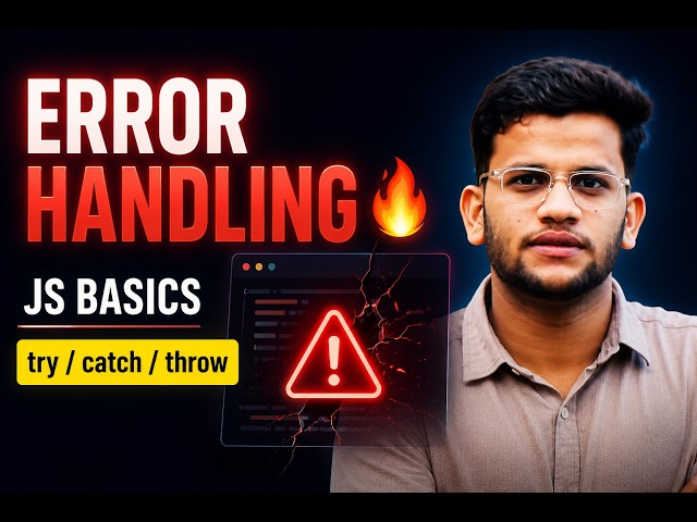 JavaScript Error Handling Explained 🔥 (try catch throw finally) | Beginner to Pro