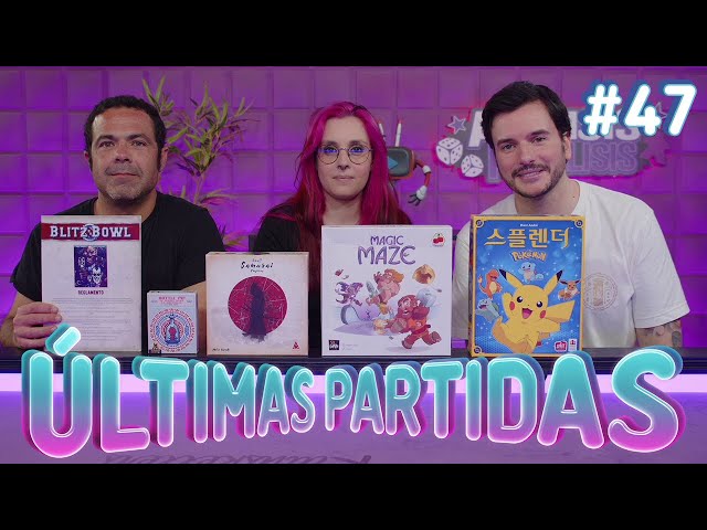 Últimas Partidas #47  - Splendor: Pokémon, Small Samurai Empires, Bottle Imp, Blitz Bowl, Magic Maze