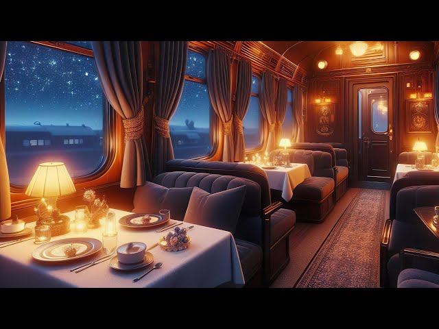 Cozy Train Cabin Ambience with Blizzard and Train Sounds