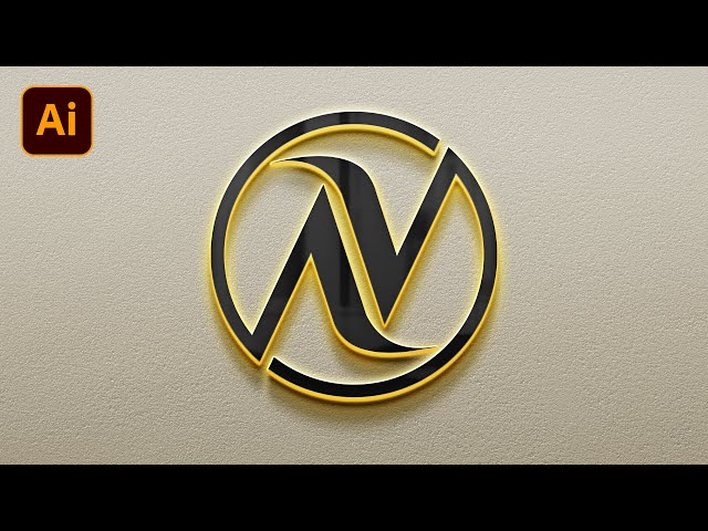 Letter N logo Design In illustrator | Circle Letter Logo Design Tutorial | Adobe Illustrator cc