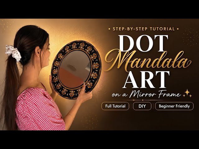 How to make a 16 Inch dota Mandala art | Easy step-by-step tutorial for beginners | Unique wants 