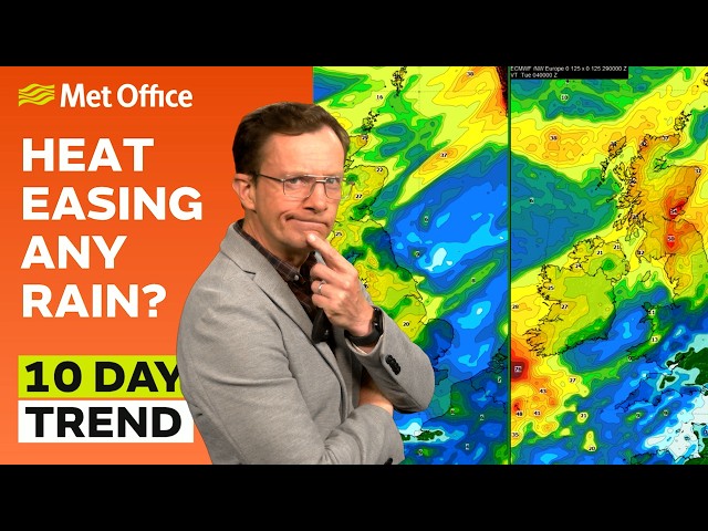 10 Day Trend 29/07/2026 – Any hint of rain – Met Office weather forecast UK