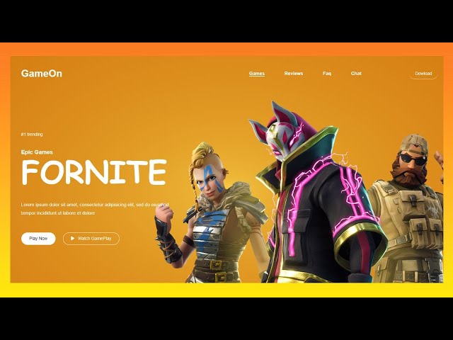 How To Build A Gaming Website Using HTML CSS AND JAVASCRIPT For Beginners Tutorial 2023
