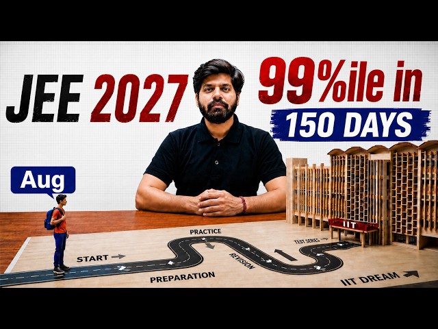 JEE 2027 : How To Cover Syllabus & SCORE 99%ile in 150 Days 🔥| Full Study Plan & Roadmap | eSaral