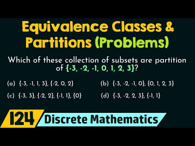 Equivalence Classes and Partitions (Solved Problems)