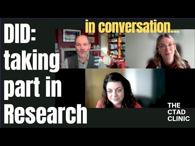 in conversation...about a new research study looking at Dissociative Identity Disorder (DID)
