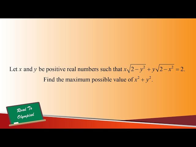 [Olympiad Problem] I think I see an easy solution to this one...