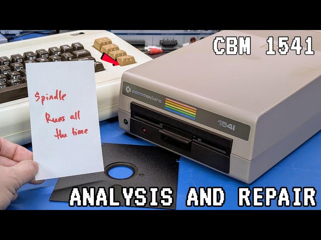 Solución de problemas y reparación de una unidad de disco Commodore 1541 averiada