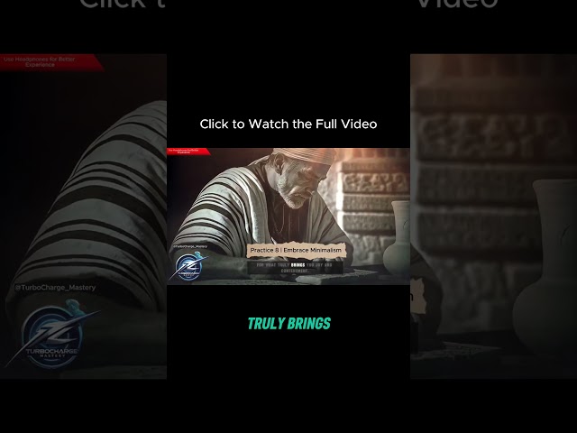 Embrace Simplicity | A Stoic's Guide to Minimalism  #motivation #stoicresilience #selfhelp