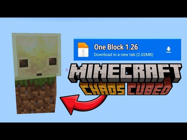 Download One Block Map for Minecraft (Bedrock & Java) 💙