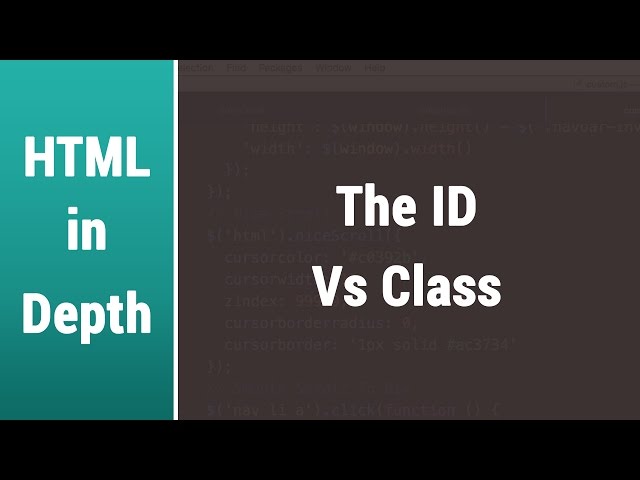 Arabic Html Lessons - Learn The Difference Between ID and Class