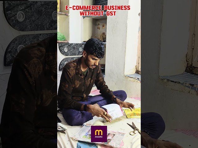 How to sell Meesho without GST 😱 #meeshoseller #minivlog #ecommerce #withoutGST