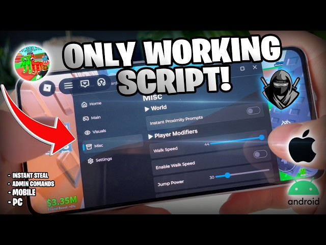 Steal a Brainrot Roblox Script - How To Get Steal a Brainrot Script (Instant Steal, Anti Hit) Mobile