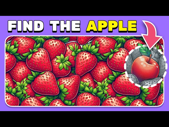 Find the Hidden Fruit - Search Game 🍓🔍 | 30 levels - Easy, Medium, Hard