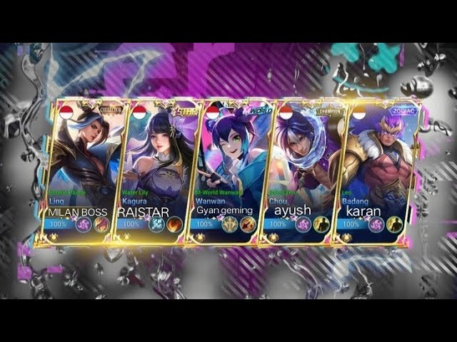 MOBILE  LEGENDS  GEMA  ME  RAISTAR BHAI, GYAN BHAI or MILAN BOSS, KARAN, Ayush bhai 💀🦁 