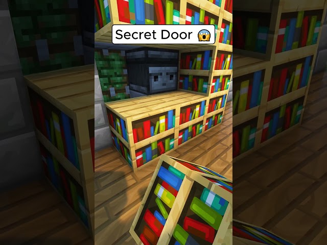 Minecraft Secret Door 🤫 #shorts #minecraft