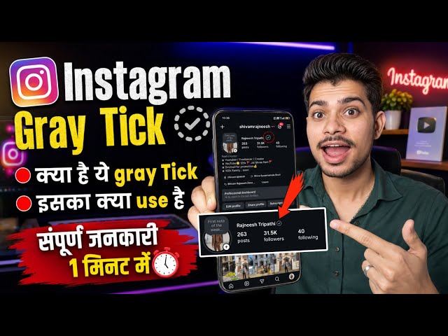 Instagram Profile Gray Tick / What is Instagram Gray Tick? / Instagram New Update 2026 / Gray Tick