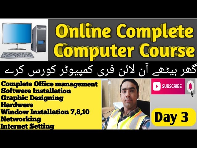 Learn computer - Online Computer Training in Urdu Hindi Live Day 3- Learn Computer