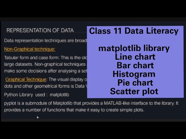 Class 11 Data Literacy. Artificial Intelligence