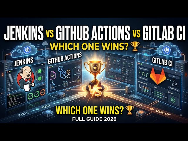 Jenkins vs GitHub Actions vs GitLab CI — Full Guide for DevOps Engineers (2026)