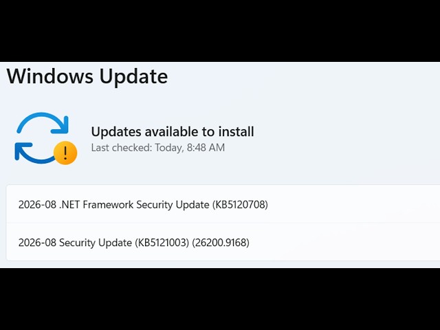 Fix Update KB5121003/KB5120708 Not Installing Windows 11