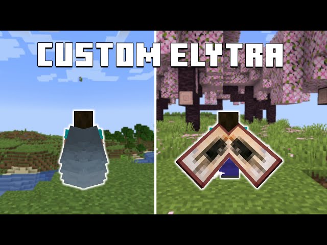 How to Make CUSTOM ELYTRA In Minecraft (Java/Bedrock/PE)