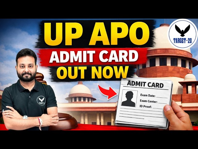UP APO Admit Card 2026 Out Now | Direct Download Link | UPPSC APO Exam Update