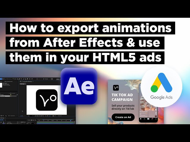 Use Adobe After Effects Animations in HTML5 Google Ads (BannerNow.com Tutorial)