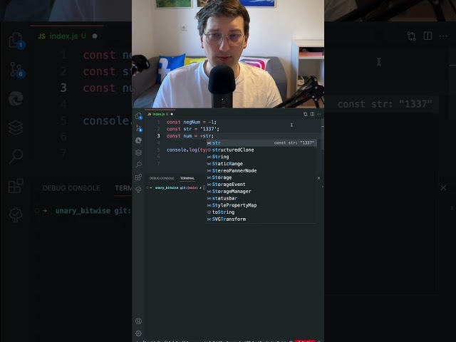 Unary & Bitwise Operator explained in 60 seconds!