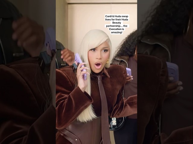 Cardi & Huda swap lives for their Huda Beauty partnership... the Execution is amazing!