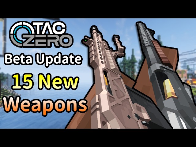 Minecraft TaCZ mod | HUGE BETA UPDATE！| New blocks and systems！ | ALL new weapons showcase