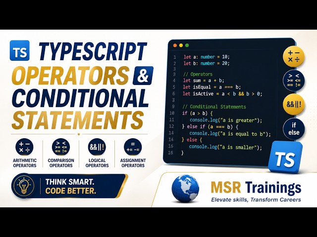 Typescript Operators, conditional statements- Session 3 - 🚀 Master Playwright with Typescript