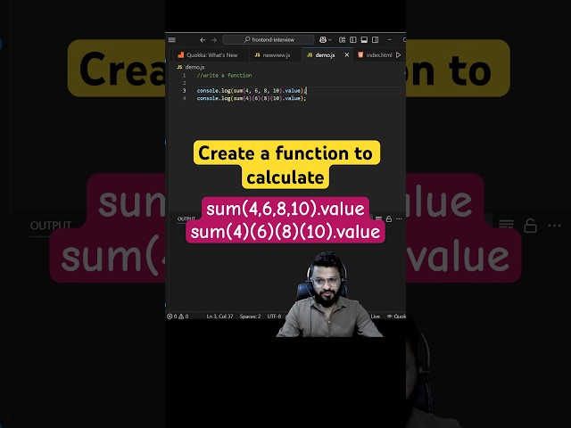 How to create a function which works for normal and curried sum 🔥 #javascript #coding #reactjs
