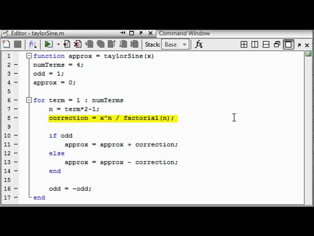 MATLAB tutorial: Functions with one input and one output
