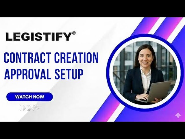 Set Up Contract Creation Approval Workflows in Minutes | Legistify Legal Tech Tutorial