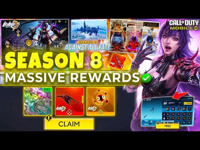 Season 8 FREE Mythics | HI3 Pass | Legendary Characters | New Modes | COD Mobile | CODM Leaks