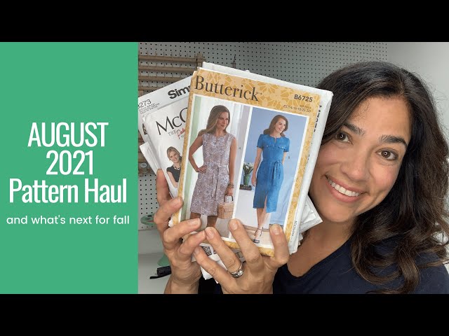 August 2021 Sewing Pattern Haul