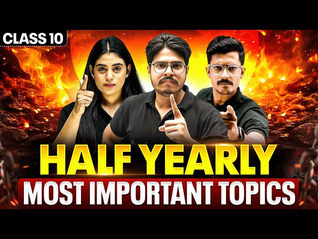 Half Yearly Exams - Science Most Important Topics 🔥| Class 10th |  PW Foundation
