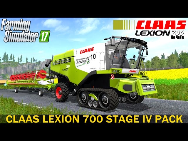 Farming Simulator 17 CLAAS LEXION 700 HARVESTER STAGE IV PACK