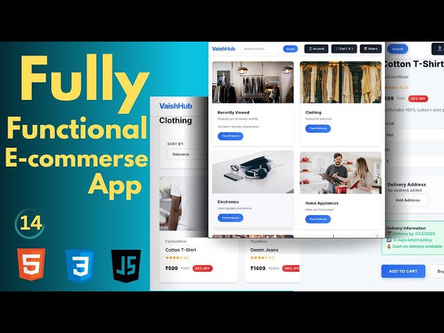 Build an perfect eCommerce Website from Scratch using HTML, CSS & JavaScript | Beginner to Pro