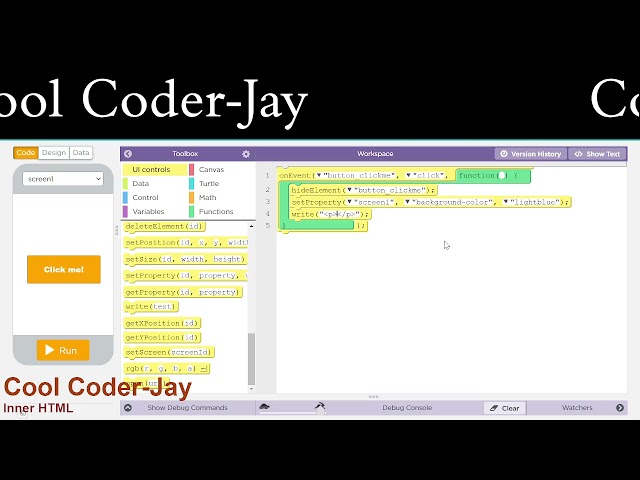 Inner HTML block on code.org app-lab