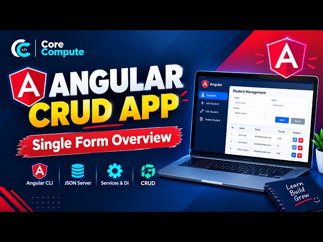 Angular CRUD Project | Single Form CRUD App Overview 