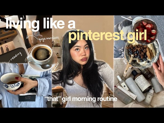 i tried THE "pinterest girl" MORNING ROUTINE (is it worth it??)